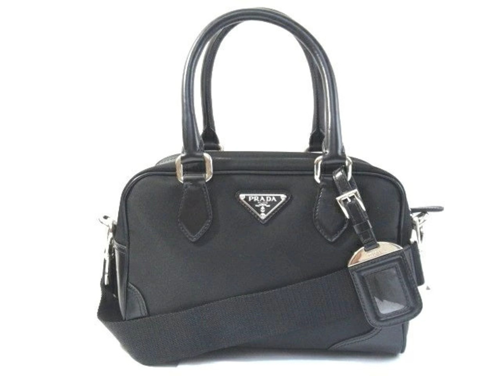Prada Handbag 2way Tessuto Black
